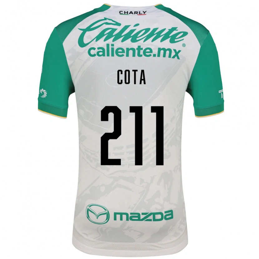 Danxen Mulher Camisola Luis Cota #211 Verde Claro Branco Alternativa 2026/27 Camisa