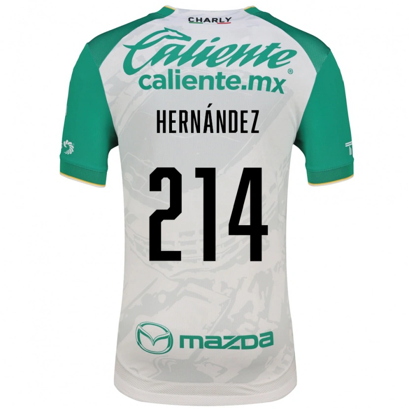 Danxen Mulher Camisola Iván Hernández #214 Verde Claro Branco Alternativa 2026/27 Camisa