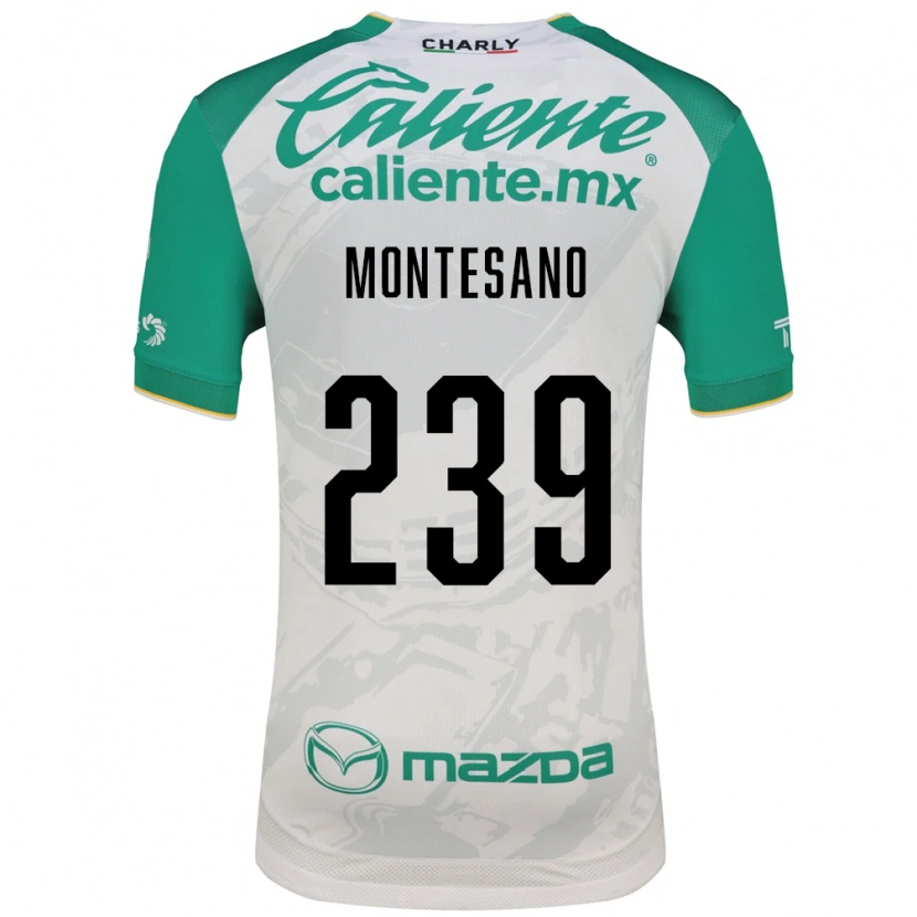 Danxen Mulher Camisola Jesús Montesano #239 Verde Claro Branco Alternativa 2026/27 Camisa
