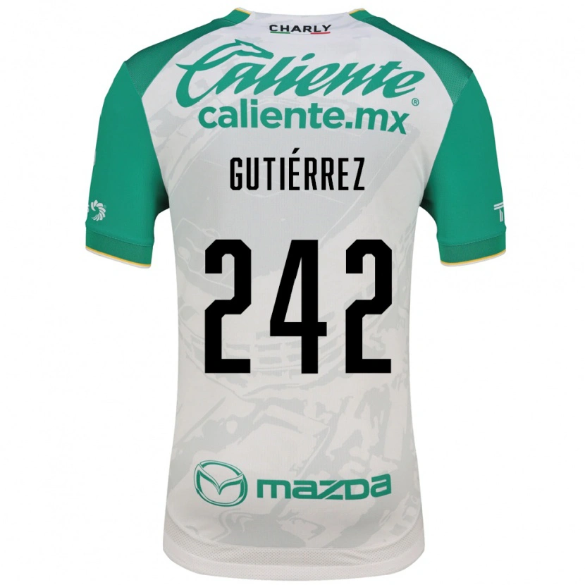 Danxen Mulher Camisola Daniel Gutiérrez #242 Verde Claro Branco Alternativa 2026/27 Camisa