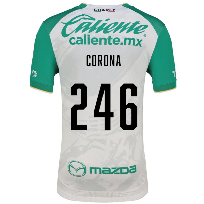 Danxen Mulher Camisola Michael Corona #246 Verde Claro Branco Alternativa 2026/27 Camisa