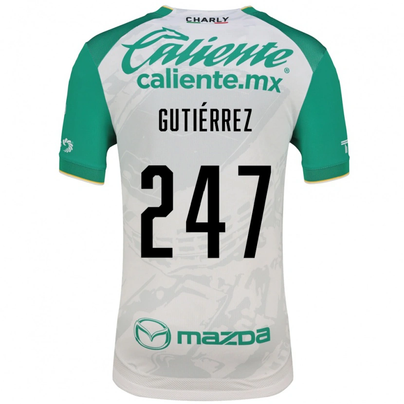 Danxen Mulher Camisola Brandón Gutiérrez #247 Verde Claro Branco Alternativa 2026/27 Camisa