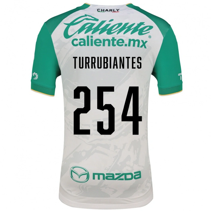 Danxen Mulher Camisola Abdon Turrubiates #254 Verde Claro Branco Alternativa 2026/27 Camisa