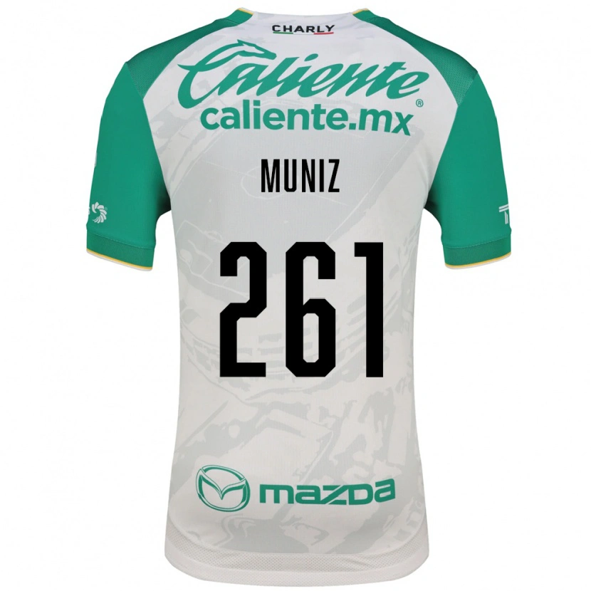 Danxen Mulher Camisola César Muñiz #261 Verde Claro Branco Alternativa 2026/27 Camisa