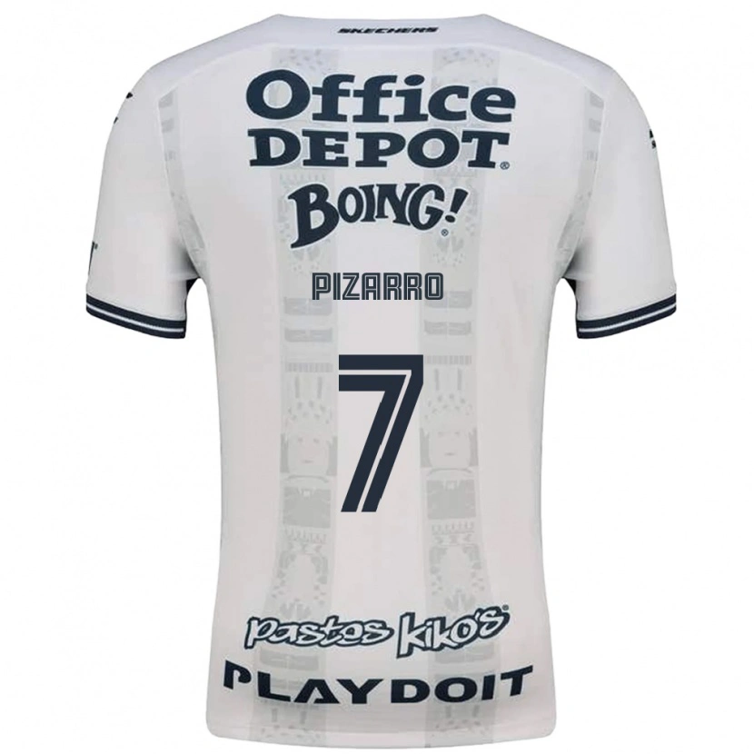 Danxen Mulher Camisola Rodolfo Pizarro #7 Vermelho Branco Preto Alternativa 2026/27 Camisa