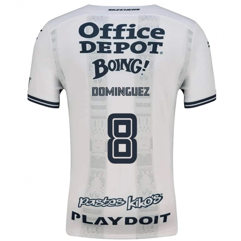 Danxen Mulher Camisola Alexéi Domínguez #8 Vermelho Branco Preto Alternativa 2026/27 Camisa