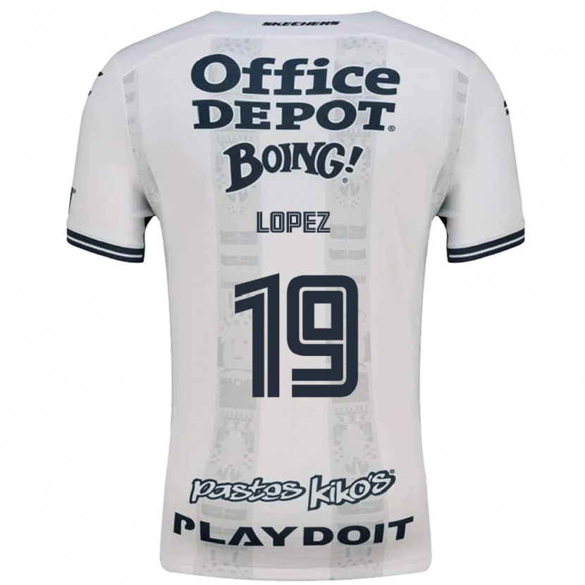 Danxen Mulher Camisola Javier Eduardo López #19 Vermelho Branco Preto Alternativa 2026/27 Camisa