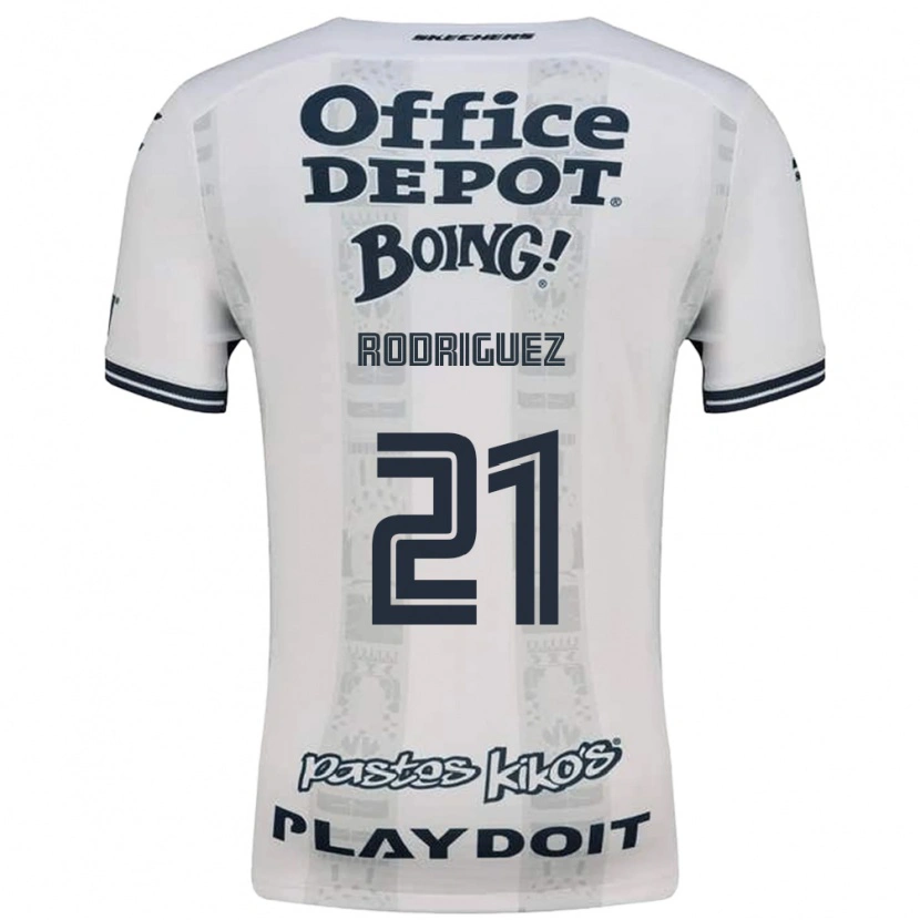 Danxen Mulher Camisola Valentín Rodríguez #21 Vermelho Branco Preto Alternativa 2026/27 Camisa