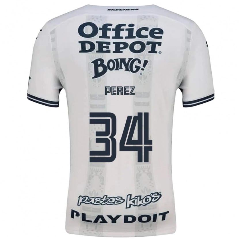 Danxen Mulher Camisola Julio Pérez #34 Vermelho Branco Preto Alternativa 2026/27 Camisa