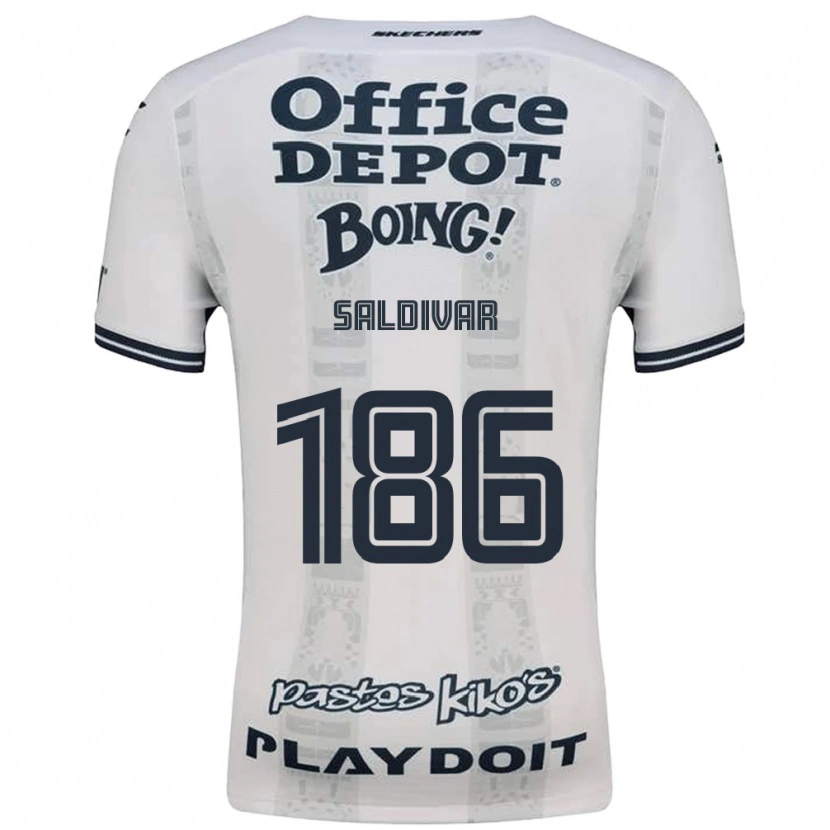 Danxen Mulher Camisola José Saldívar #186 Vermelho Branco Preto Alternativa 2026/27 Camisa