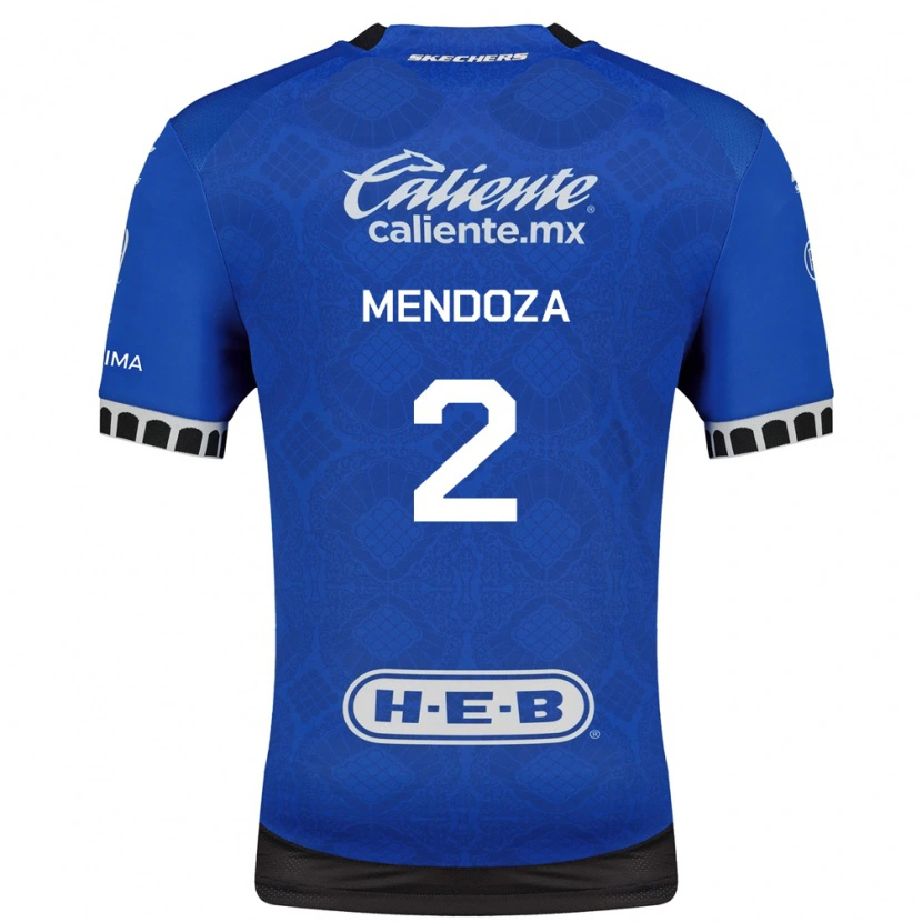 Danxen Mulher Camisola Omar Mendoza #2 Azul Real Branco Preto Alternativa 2026/27 Camisa