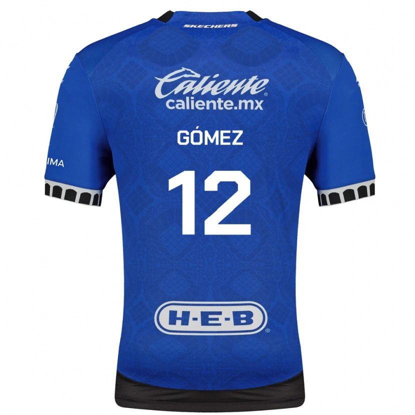 Danxen Mulher Camisola Jaime Gómez #12 Azul Real Branco Preto Alternativa 2026/27 Camisa