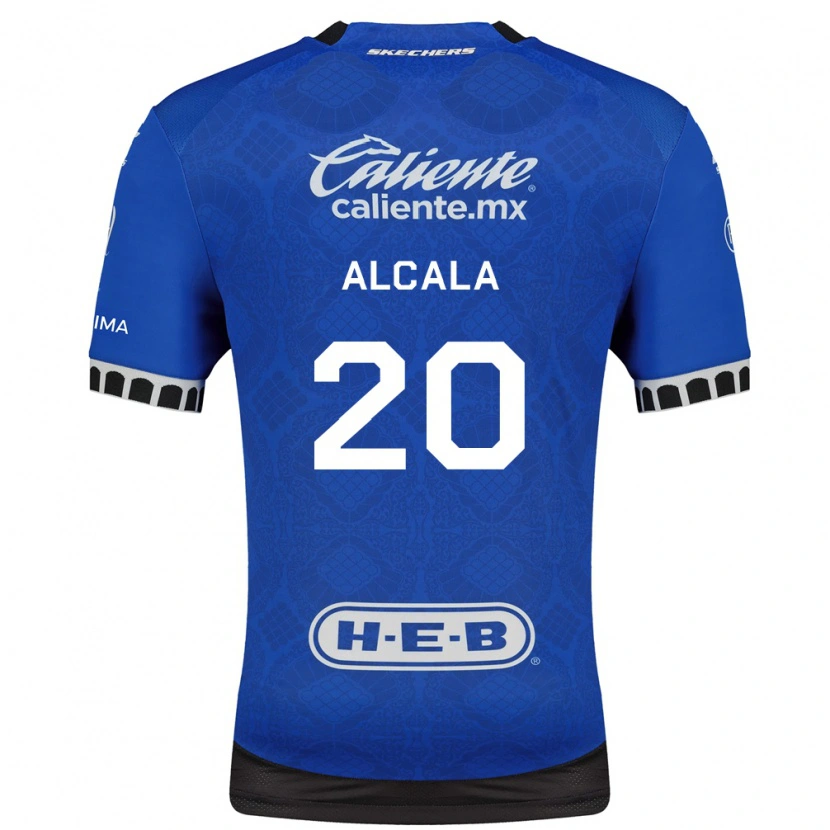 Danxen Mulher Camisola Álex Alcalá #20 Azul Real Branco Preto Alternativa 2026/27 Camisa