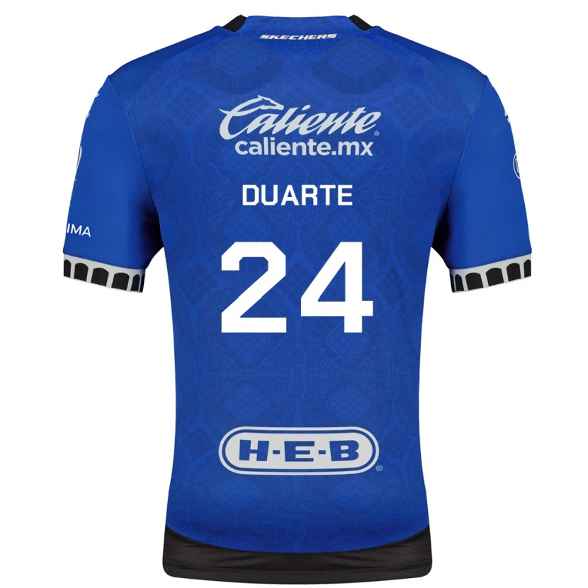 Danxen Mulher Camisola Bayron Duarte #24 Azul Real Branco Preto Alternativa 2026/27 Camisa