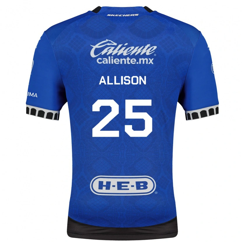 Danxen Mulher Camisola Guillermo Allison #25 Azul Real Branco Preto Alternativa 2026/27 Camisa