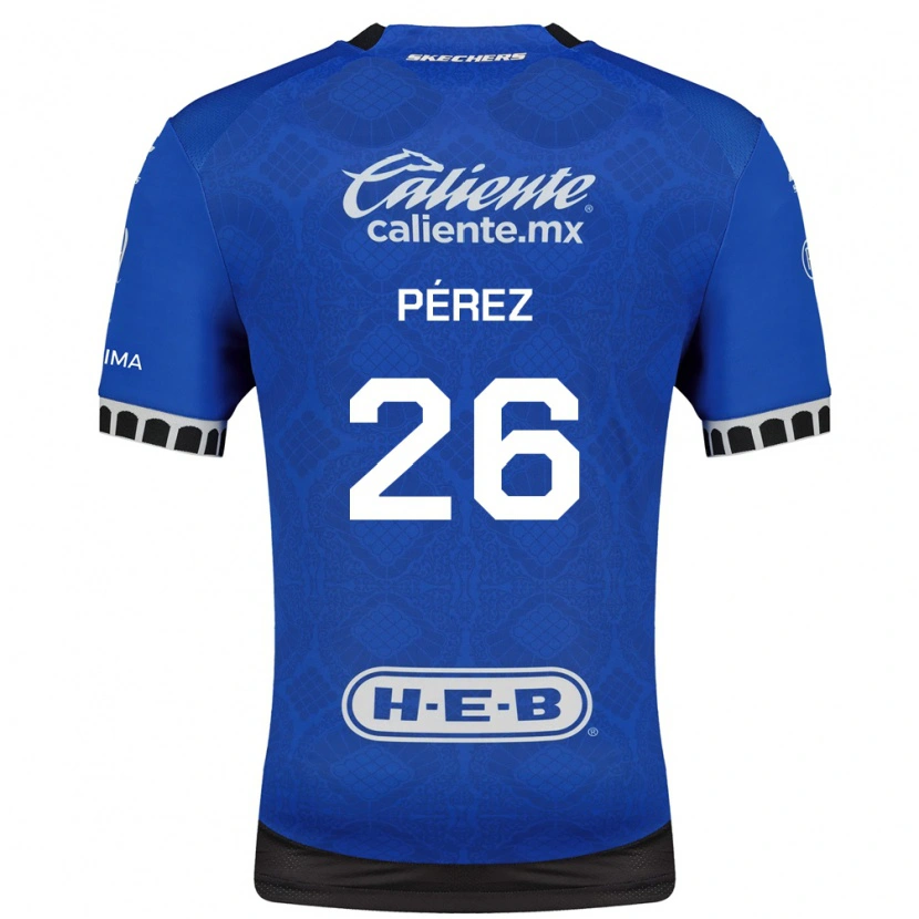 Danxen Mulher Camisola Eduardo Pérez #26 Azul Real Branco Preto Alternativa 2026/27 Camisa