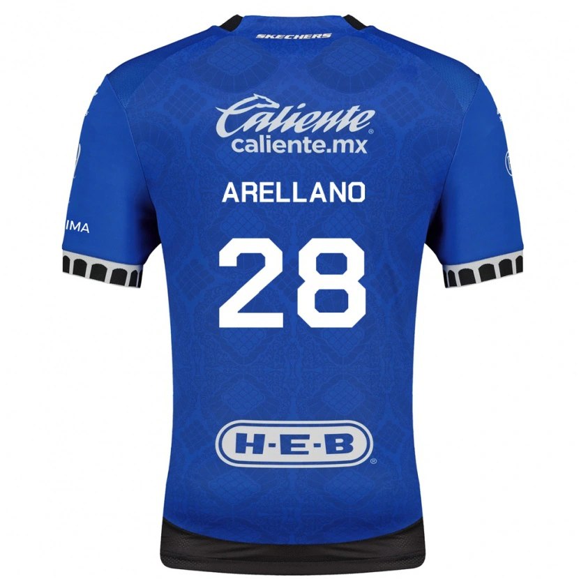 Danxen Mulher Camisola Jesús Arellano #28 Azul Real Branco Preto Alternativa 2026/27 Camisa