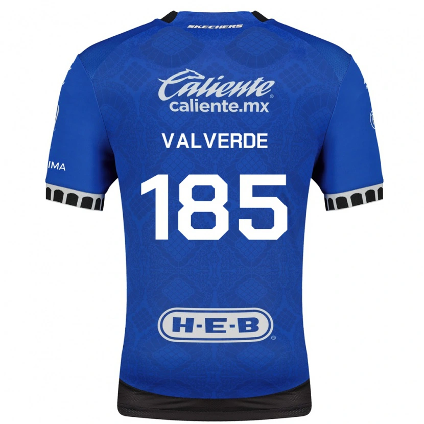 Danxen Mulher Camisola Luis Valverde #185 Azul Real Branco Preto Alternativa 2026/27 Camisa