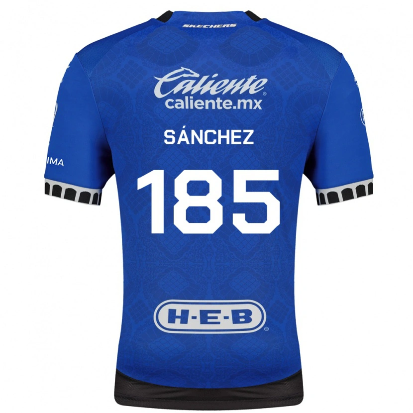 Danxen Mulher Camisola Saúl Sánchez #185 Azul Real Branco Preto Alternativa 2026/27 Camisa