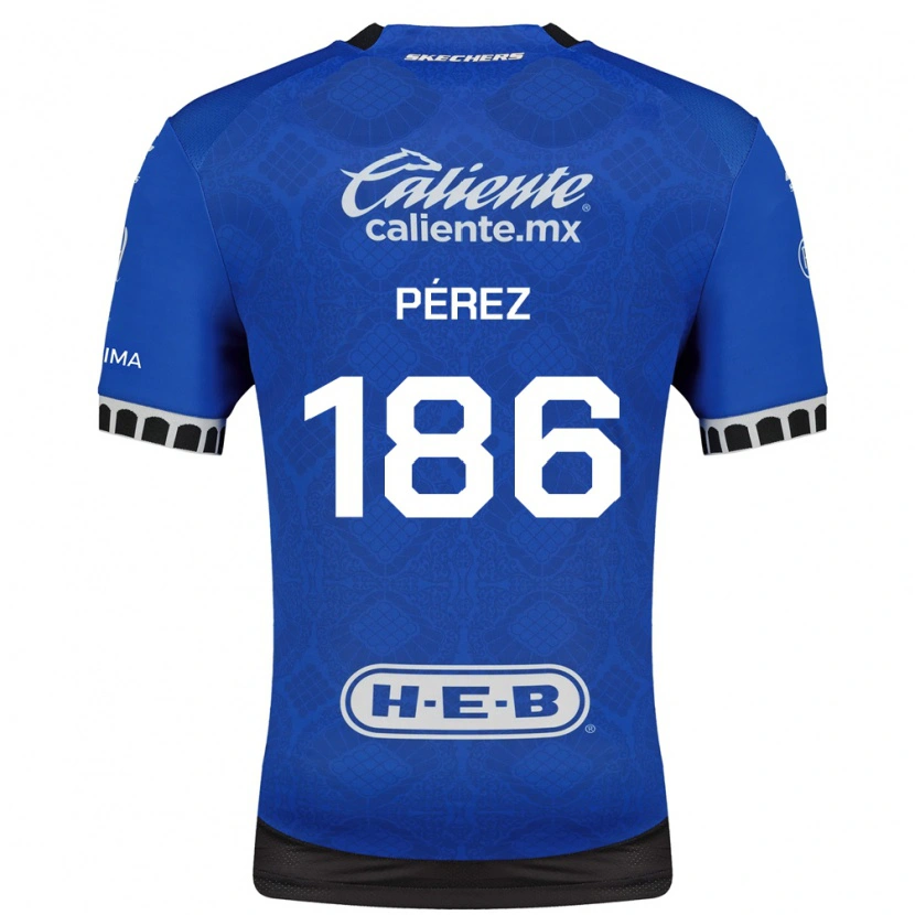 Danxen Mulher Camisola José Pérez #186 Azul Real Branco Preto Alternativa 2026/27 Camisa