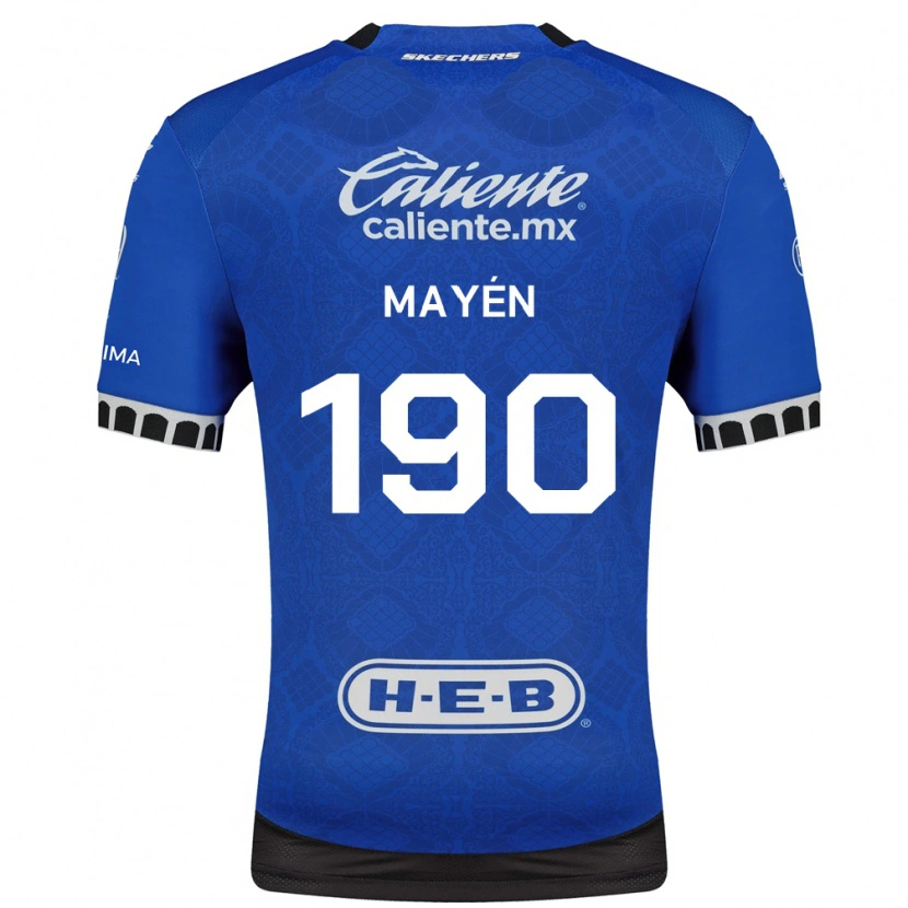 Danxen Mulher Camisola Eduardo Mayén #190 Azul Real Branco Preto Alternativa 2026/27 Camisa
