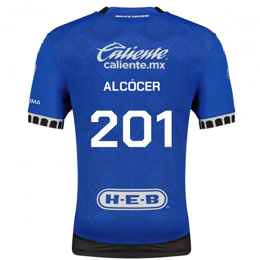 Danxen Mulher Camisola Julián Alcócer #201 Azul Real Branco Preto Alternativa 2026/27 Camisa