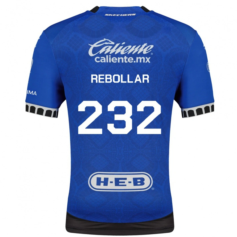 Danxen Mulher Camisola Jonathan Rebollar #232 Azul Real Branco Preto Alternativa 2026/27 Camisa