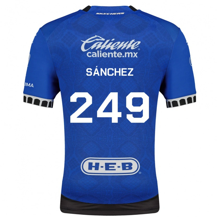 Danxen Mulher Camisola Sergio Sánchez #249 Azul Real Branco Preto Alternativa 2026/27 Camisa