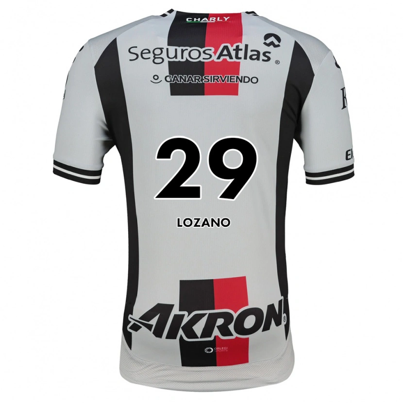 Danxen Mulher Camisola Brian Lozano #29 Branco Vermelho Preto Alternativa 2026/27 Camisa