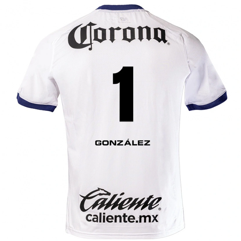 Danxen Mulher Camisola Hugo González #1 Branco Azul Preto Alternativa 2026/27 Camisa