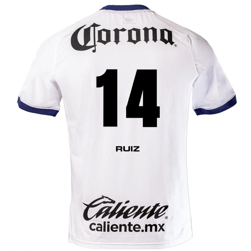 Danxen Mulher Camisola Marcel Ruiz #14 Branco Azul Preto Alternativa 2026/27 Camisa