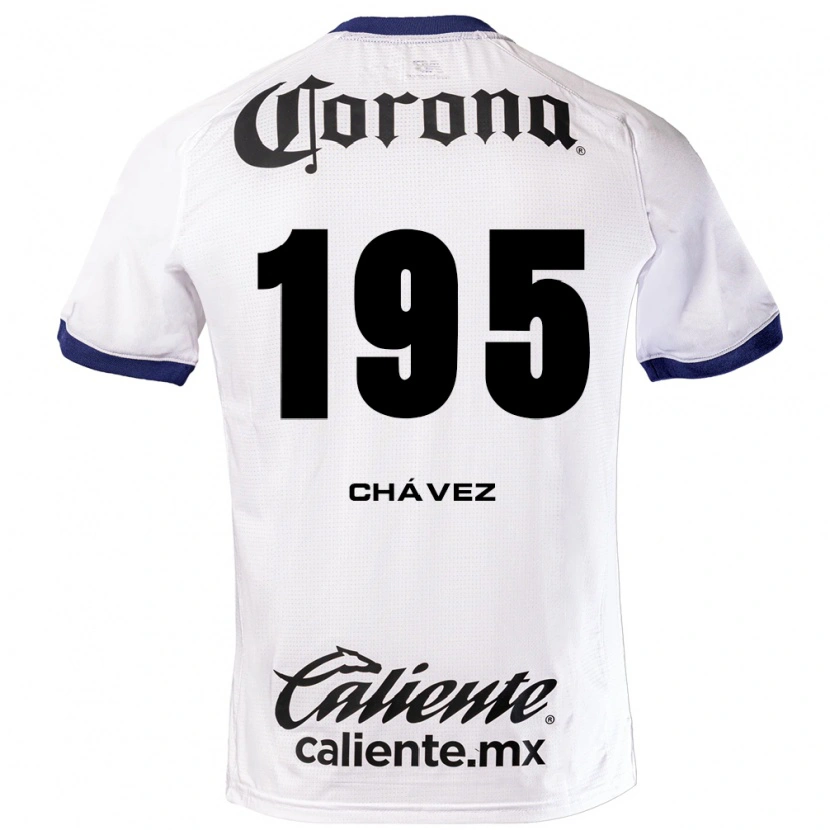 Danxen Mulher Camisola Ángel Chávez #195 Branco Azul Preto Alternativa 2026/27 Camisa