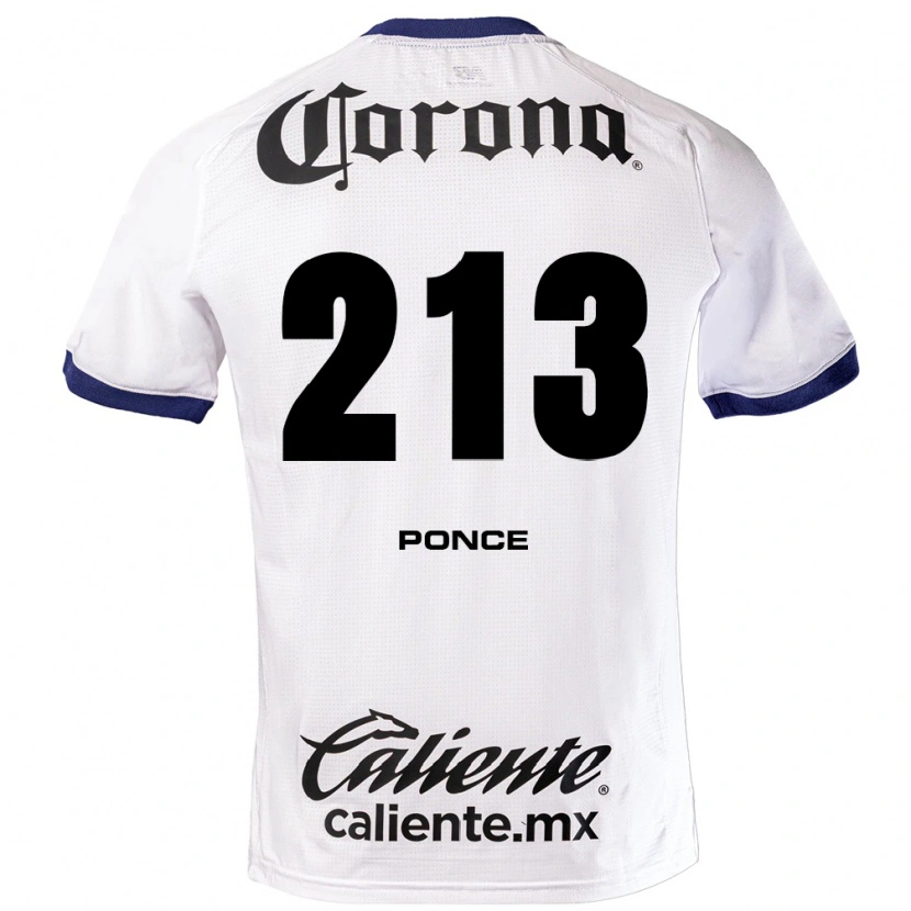 Danxen Mulher Camisola Santiago Ponce #213 Branco Azul Preto Alternativa 2026/27 Camisa