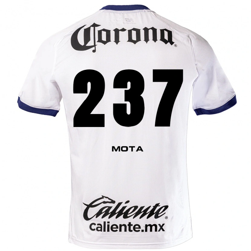 Danxen Mulher Camisola Diego Mota #237 Branco Azul Preto Alternativa 2026/27 Camisa