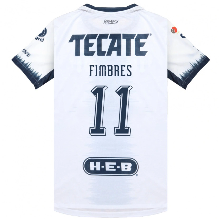 Danxen Mulher Camisola Iker Fimbres #11 Branco Azul Tinta Vermelho Alternativa 2026/27 Camisa