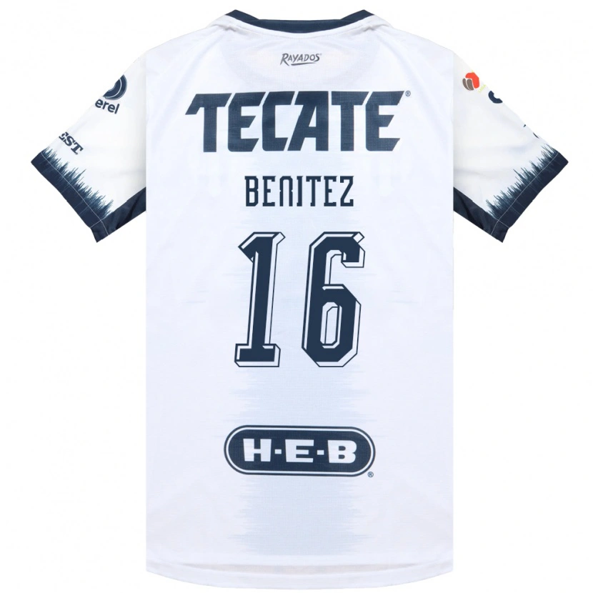 Danxen Mulher Camisola Xanic Benitez #16 Branco Azul Tinta Vermelho Alternativa 2026/27 Camisa