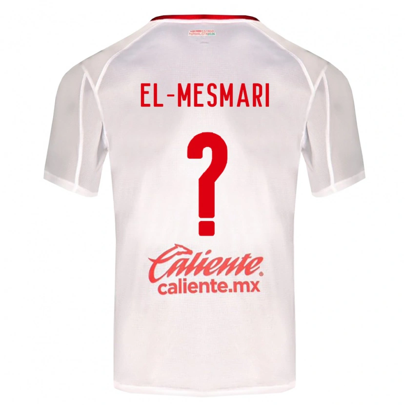 Danxen Mulher Camisola Bruce El-Mesmari #0 Branco Verde Vermelho Alternativa 2026/27 Camisa