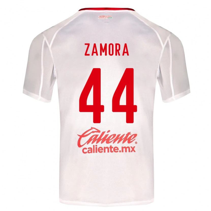 Danxen Mulher Camisola Saúl Zamora #44 Branco Verde Vermelho Alternativa 2026/27 Camisa