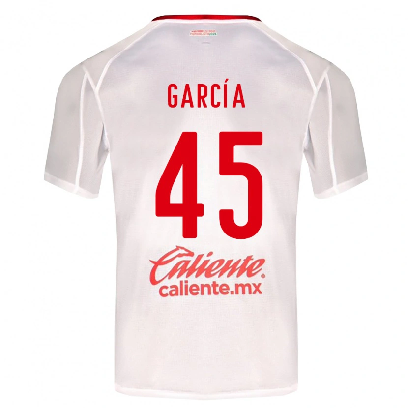 Danxen Mulher Camisola Eduardo García #45 Branco Verde Vermelho Alternativa 2026/27 Camisa