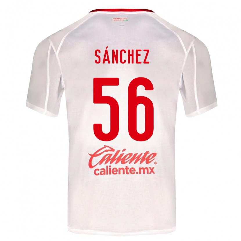 Danxen Mulher Camisola Benjamín Sánchez #56 Branco Verde Vermelho Alternativa 2026/27 Camisa