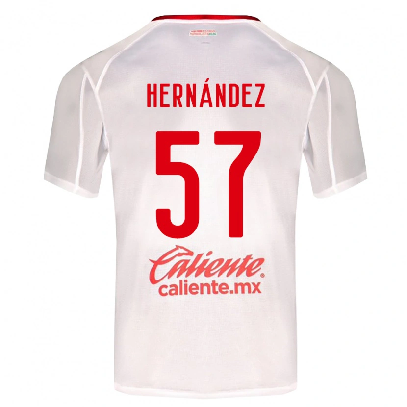 Danxen Mulher Camisola Jesús Hernández #57 Branco Verde Vermelho Alternativa 2026/27 Camisa