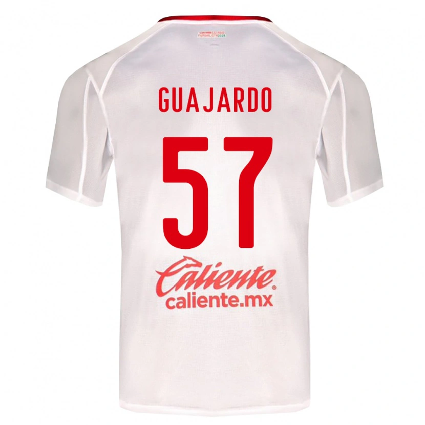 Danxen Mulher Camisola Dylan Guajardo #57 Branco Verde Vermelho Alternativa 2026/27 Camisa