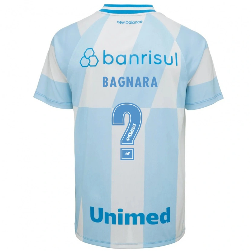 Danxen Mulher Camisola Vinicius Bagnara #0 Azul Claro Branco Alternativa 2026/27 Camisa