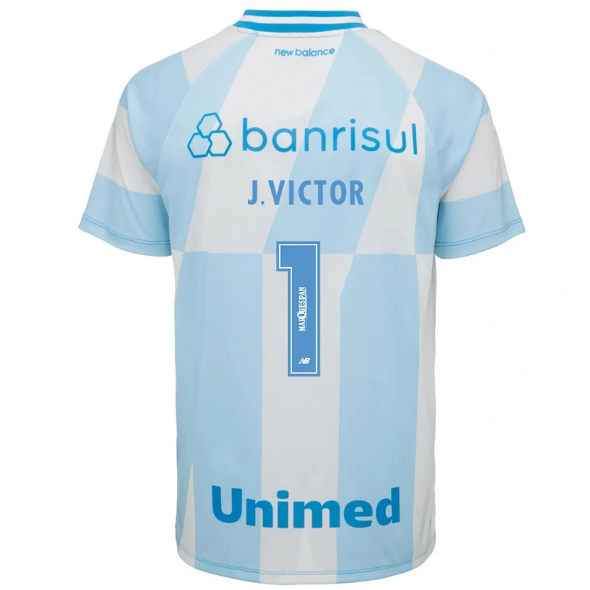 Danxen Mulher Camisola João Victor #1 Azul Claro Branco Alternativa 2026/27 Camisa