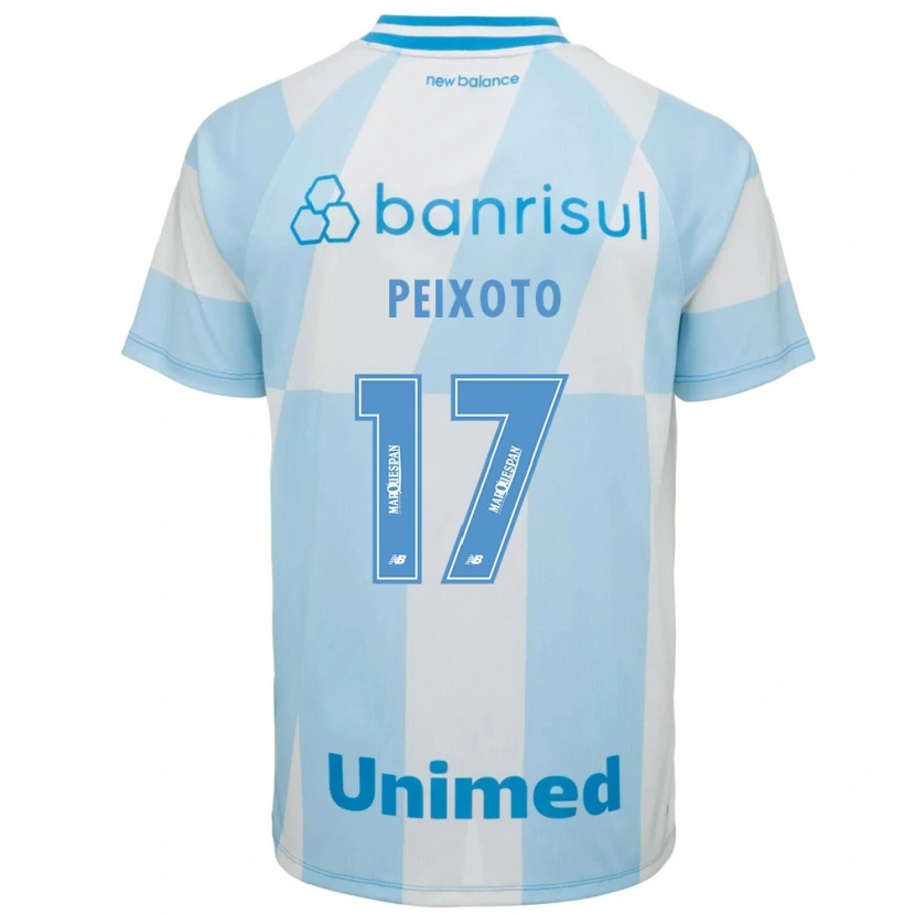 Danxen Mulher Camisola Clarisse Benicio Peixoto #17 Azul Claro Branco Alternativa 2026/27 Camisa