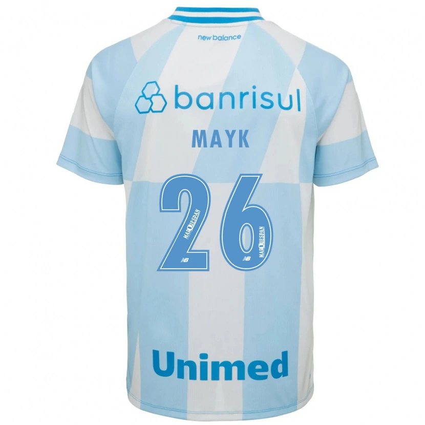 Danxen Mulher Camisola Mayk #26 Azul Claro Branco Alternativa 2026/27 Camisa