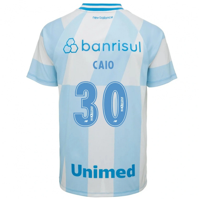 Danxen Mulher Camisola Rodrigo Caio #30 Azul Claro Branco Alternativa 2026/27 Camisa