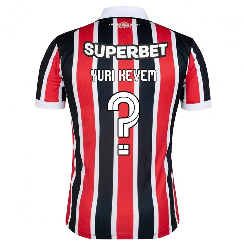 Danxen Mulher Camisola Yuri Kevem #0 Vermelho Branco Preto Alternativa 2026/27 Camisa