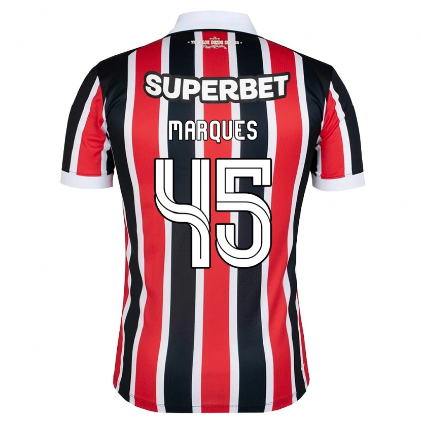 Danxen Mulher Camisola Lucca Marques Alencar #45 Vermelho Branco Preto Alternativa 2026/27 Camisa