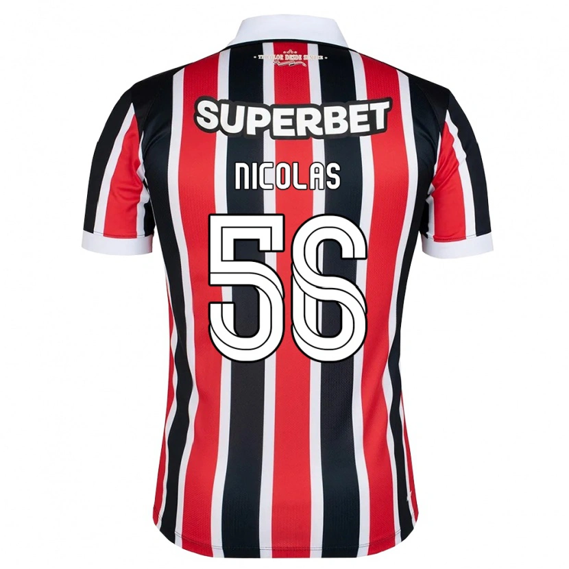 Danxen Mulher Camisola Nicolas Bosshardt #56 Vermelho Branco Preto Alternativa 2026/27 Camisa